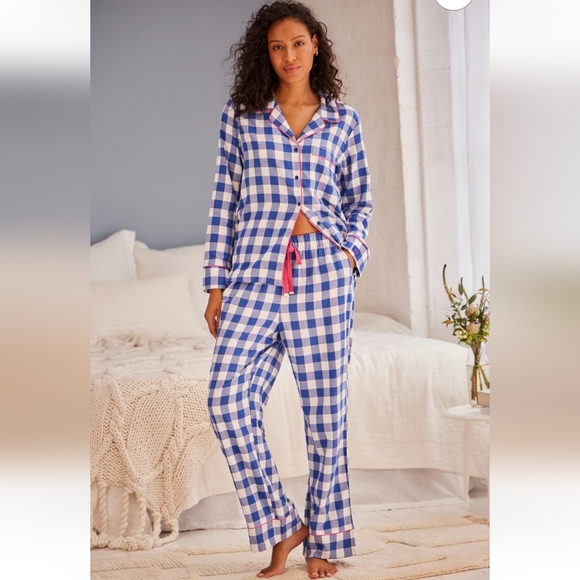 NWT Bath and Body Works Gingham Pajama Set - Picture 2 of 8